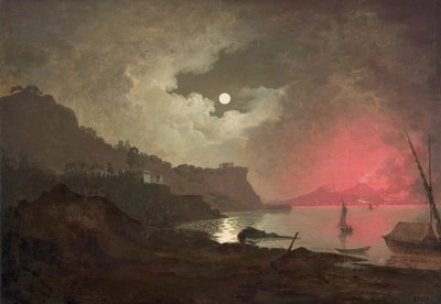 A View of Vesuvius from Posillipo, Naples by Joseph Wright of Derby